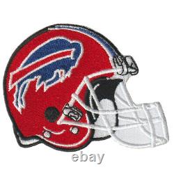 Wholesale NY Buffalo Bills Nation Helmet Logo Size 3.2x2.6 Sew Iron on Patches