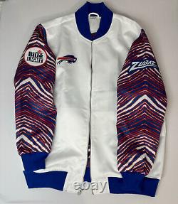 XL Authentic Buffalo Bills Jacket With Blue Light And Zubaz Logo Store Promotion